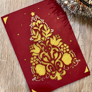 Carte de voeux « Golden tree »